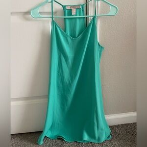 Teal spaghetti strap dress